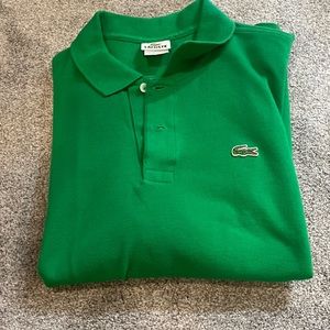 Men’s Lacoste polo. Size says 6. Comparable to large.